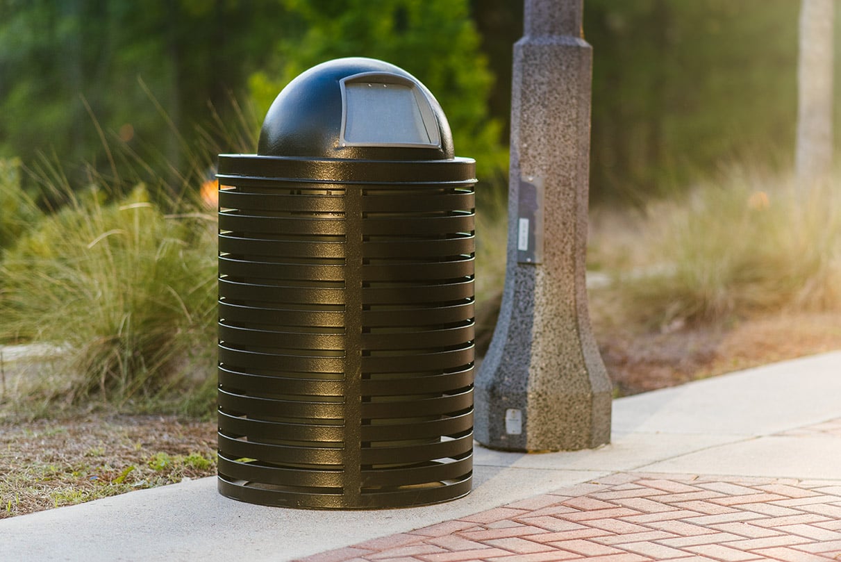 West Georgia Shade-GA-Horizontal Strap Trash Receptacle-View 05-Web