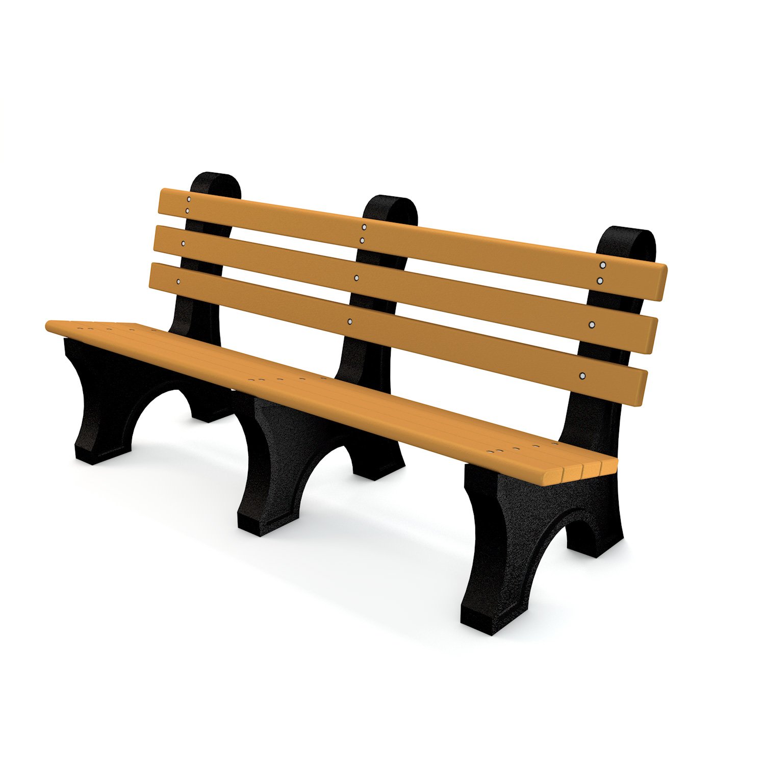 Comfort Park avenue bench, colored cedar