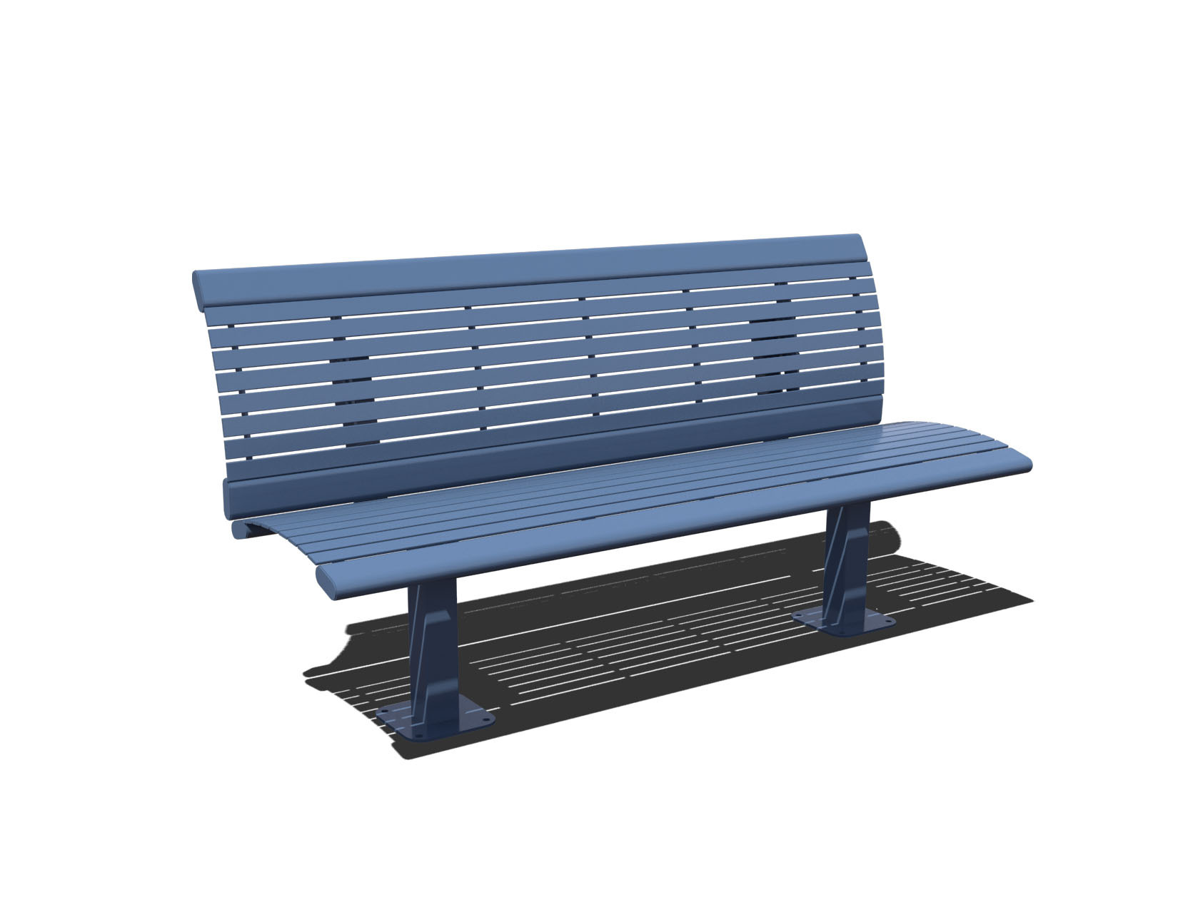 Arches Steel Bench with Back
