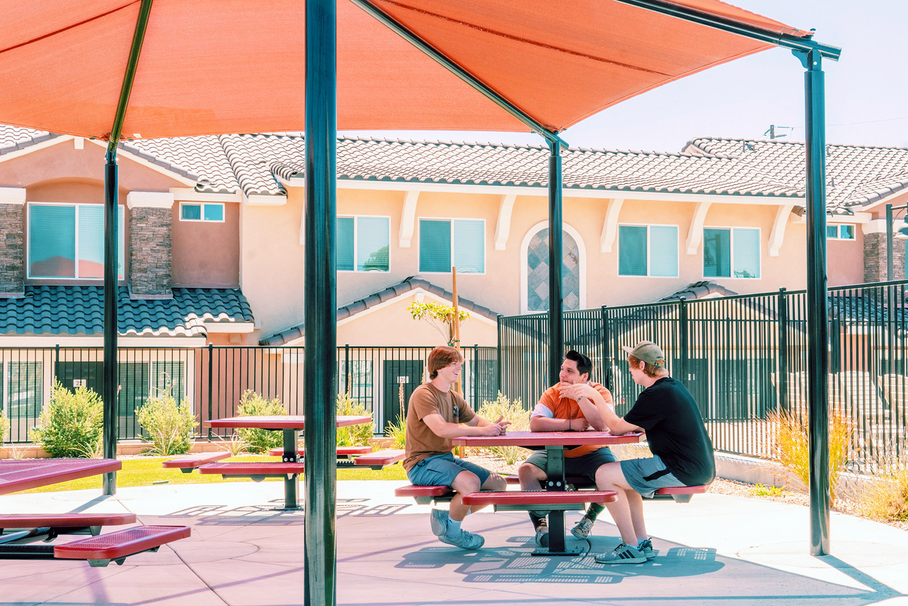 Sonoma Apartments-CA-Shade-Hexagon Hip-View 07-Web