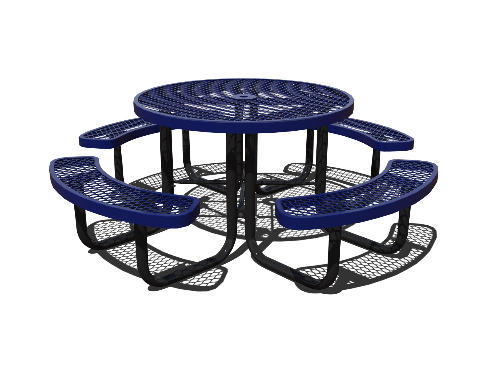 Standard Portable Perforated Picnic Tables with Your Choice of Size  (Multiple Colors Available!) - Leisure Craft